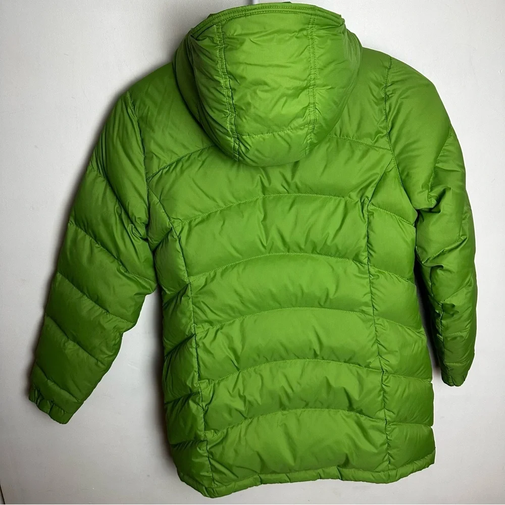 L.L. Bean Down Puffer Jacket Women's Size XS Green Insulated Hood Winter Outdoor - Picture 2 of 10